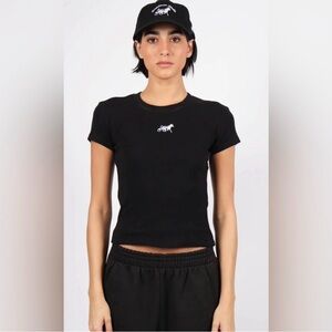 Siegelman Stable Black Baby Tee 100% Organic Cotton